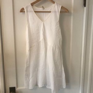 Neesh by DAR White Dress Top Small Bathing suit cover-up 100% cotton.